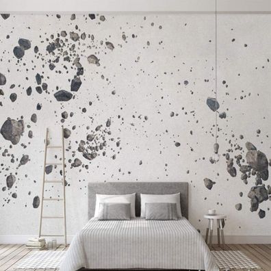 Vlies Fototapete Wandtapete Wandbilder 3D Moderne mit Kiesmuster 4584