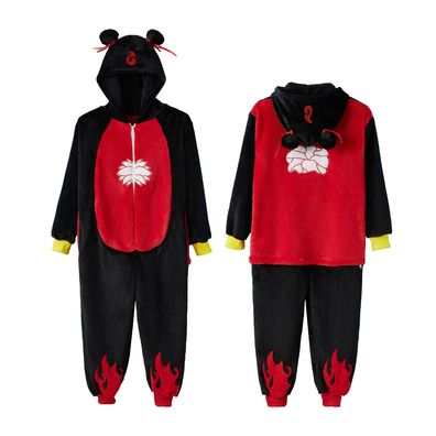 Nezha Aobing Anime Onesie Erwachsene Kinder Tier Cosplay Pyjamas Plusch Halloween