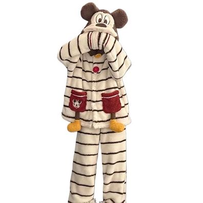 MINISO Mickey Mouse Onesie Erwachsene Cosplay Pyjamas Kigurumi Tier Plusch