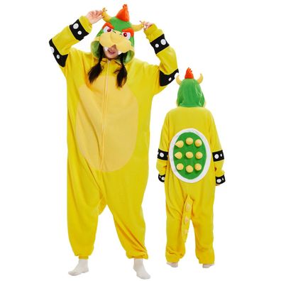 Onesieshow Gelb Tier Onesie Erwachsene Cosplay Pyjamas Kigurumi Halloween Plusch
