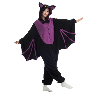 Fledermaus Onesie Erwachsene Kinder Tier Kigurumi Cosplay Pyjamas Halloween Plusch