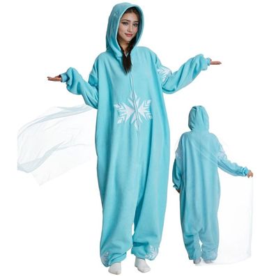 Hellblau Cartoon Onesie Erwachsene Tier Kigurumi Cosplay Pyjamas Halloween Plusch
