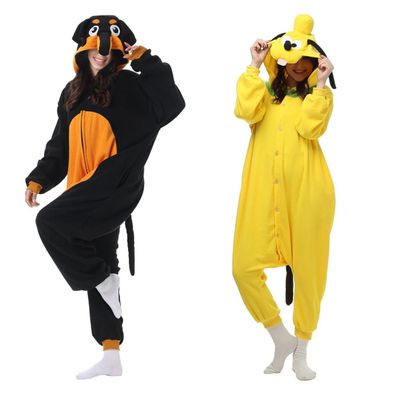 Hund Katze Papagei Onesie Erwachsene Tier Kigurumi Cosplay Pyjamas Halloween Plusch