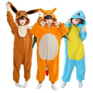 Kinder Kigurumi Onesie Jungen Madchen Anime Cosplay Pyjamas Outfit Tier Plusch