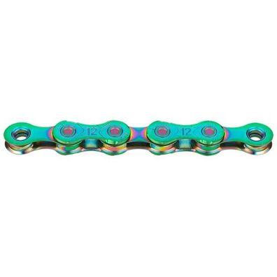 Kette KMC X12 Waxed 126 Glieder - Aurora Green