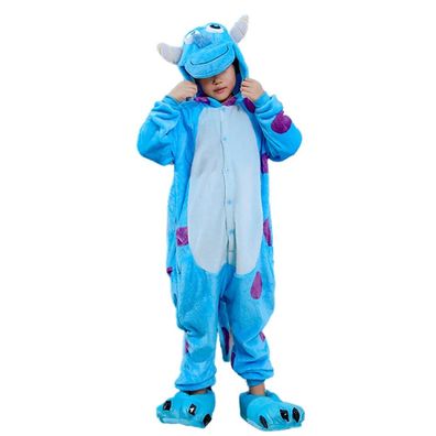 Mike Sullivan Monster Onesie Kinder Kigurumi Cosplay Pyjamas Halloween Tier Plusch