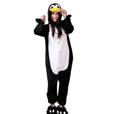 Pinguin Onesie Erwachsene Unisex Tier Kigurumi Cosplay Pyjamas Weihnachten Plusch