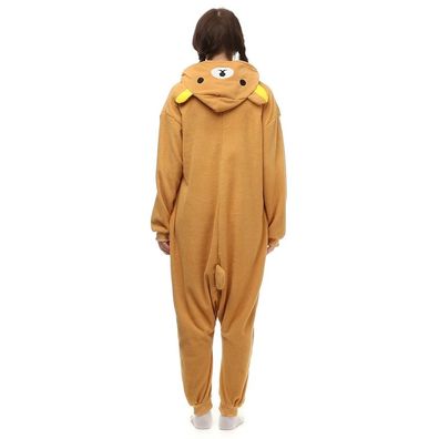Rilakkuma Bar Onesie Erwachsene Damen Herren Tier Kigurumi Cosplay Pyjamas Plusch
