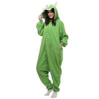 Mike Wazowski Monster Onesie Erwachsene Herren Anime Cosplay Pyjamas Tier Plusch