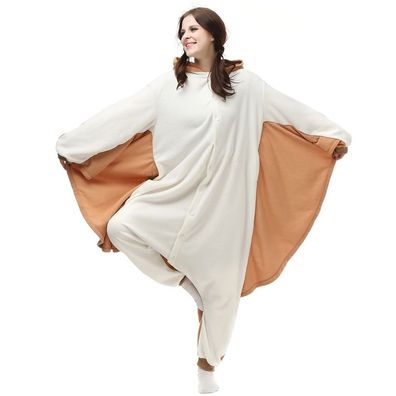 Zuckergleiter Ratte Onesie Erwachsene Damen Tier Kigurumi Cosplay Pyjamas Plusch