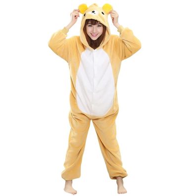 Rilakkuma Bar Onesie Erwachsene Unisex Anime Kigurumi Cosplay Pyjamas Tier Plusch