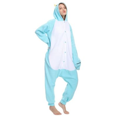 Narwal Wal Onesie Erwachsene Damen Herren Tier Kigurumi Cosplay Pyjamas Plusch