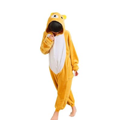 Rilakkuma Onesie Kinder Anime Kigurumi Cosplay Pyjamas Halloween Karneval Tier Plusch