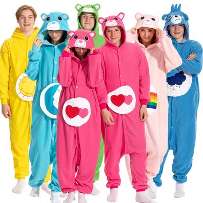 Favofans Bar Onesie Erwachsene Damen Tier Kigurumi Cosplay Pyjamas Halloween Plusch