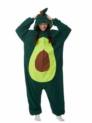 Avocado Onesie Erwachsene Damen Herren Tier Kigurumi Cosplay Pyjamas Homewear Plusch