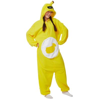Banane Onesie Erwachsene Damen Herren Tier Kigurumi Cosplay Pyjamas Homewear Plusch