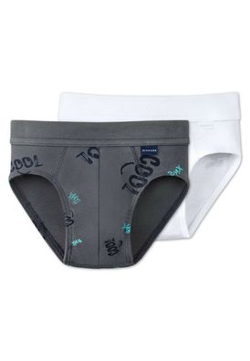 Slips 2er-Pack grau/ weiß - Henry Gr. 98