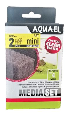 AquaEl 2x Ersatzschwamm für Pat Mini Filter