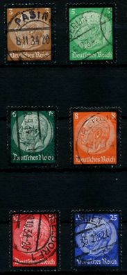 3. REICH 1934 Nr 548-553 gestempelt X7294BA