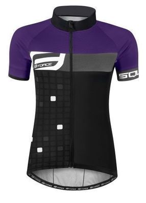 Jersey Kurzjacke FORCE SQUARE violett-schwarz