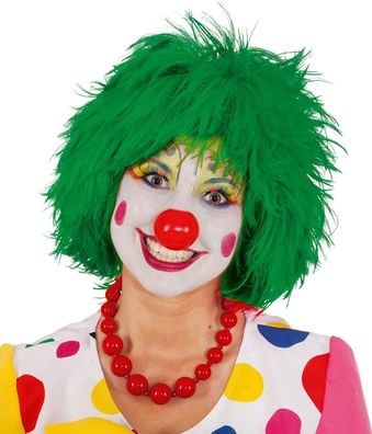 Perücke Clown grün