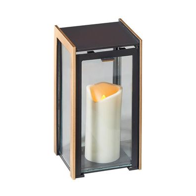 Moderne Bronze Grablampe in elegantem Design Grablicht Grablaterne Grabschmuck