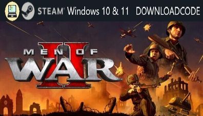 NEU PC Computer Spiel Men of War II 2 für Windows 10 11 STEAM Download Code Key