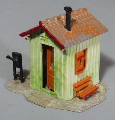 Faller H0 B-138 Bahnbude Streckenposten Wärterhäuschen 50er/60er GEBAUT