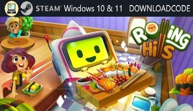 NEU Computer Spiel Rolling Hills Make Sushi, Make Friends für Windows STEAM Key