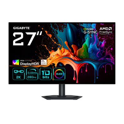 MO27Q28G / 27" OLED / 2560 x 1440 (QHD) 280Hz / 0.03ms GTG / 2 x HDMI 2.1 / 1 x Displ