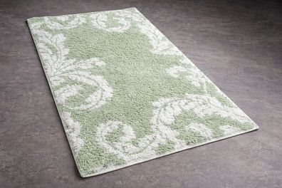 Acanthus Badteppich 70×120cm | Baumwollmix | Latex-Rückseite | 17mm Flor