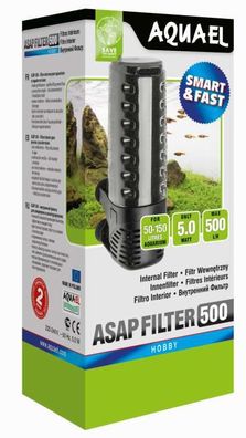 AquaEl ASAP 500 Innenfilter bis 150 Liter 5 Watt max 500 Liter/h