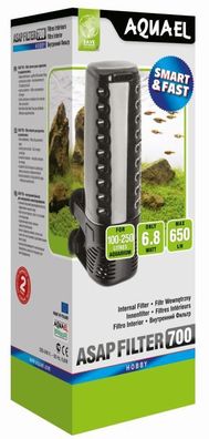 AquaEl ASAP 700 Innenfilter bis 250 Liter 6,8 Watt max 650 Liter/h