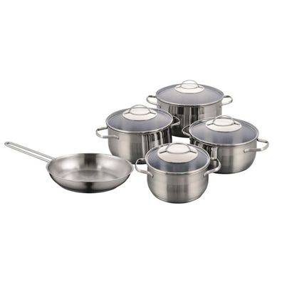 KELOmat Set de vaisselle en acier inoxydable 11 pièces