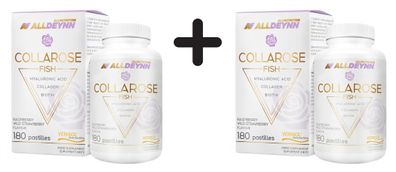 2 x Allnutrition AllDeynn Collarose Fish, Raspberry Wild Strawberry - 180 pastilles