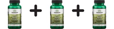 3 x Swanson Rhodiola Ashwagandha Ginseng Complex - 60 caps