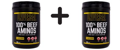 2 x Universal Nutrition 100% Beef Aminos - 400 tableten