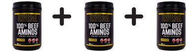 3 x Universal Nutrition 100% Beef Aminos - 400 tableten