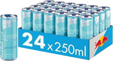 24x Red Bull Energy Drink Winter Edition 2024 Iced Vanilla Berry Sugarfree 0,25l
