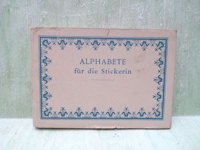 Alphabete für die Stickerin de Dillmont Mülhausen Buchstaben Monogramme Ziffern Ornam