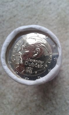 Rolle 2 euro 2021 Slowakei Dubcek 25x2 euro Rolle 2021 Slowakei
