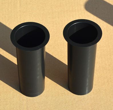 2 x Vaseneinsatz Ø 6 cm x 15,5 cm Kunststoffeinsatz für Vasen Granitvasen