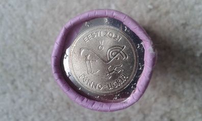 2 euro Rolle 2 euro 2021 Estland Finno Ugrische Völker Rolle 25x2 euro 2021 Estland