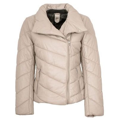 Gipsy - Damen Lederjacke Steppjacke Lammnappa cream