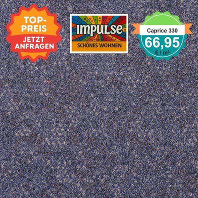 Girloon Caprice 330 Velours 400 cm breit - ab 5 m² keine Versandkosten