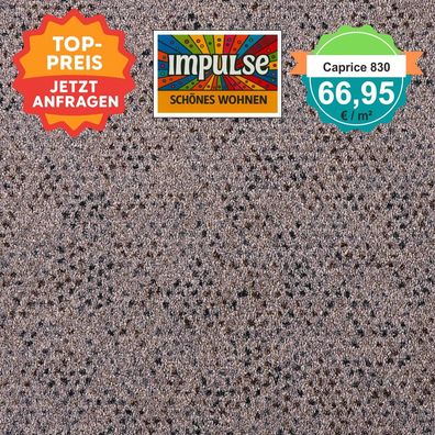 Girloon Caprice 830 Velours 400 cm breit - ab 5 m² keine Versandkosten