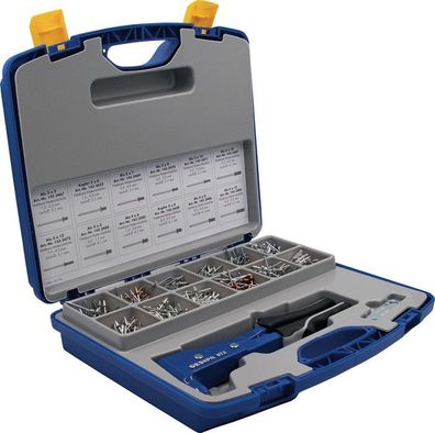 GESIPA 1435457 Blindnietsortiment Nietbox 942 teilig NTX u. Blindniete Alu/Stahl,