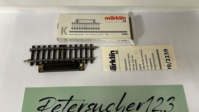 Märklin H0 AC 2299 K-Gleis gerades Schaltgleis / 1/2 = 90 mm / OVP