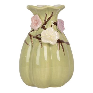 Clayre&Eef Vase 14 cm Grün Keramik 6CE2316