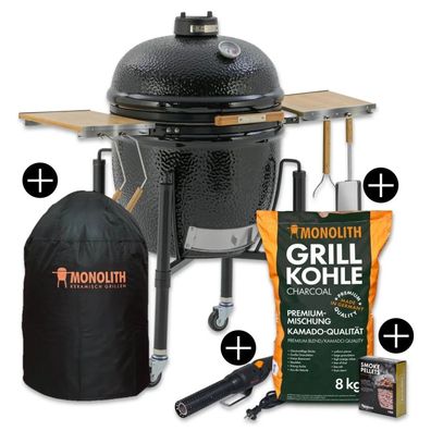 Monolith Starterset ONE.66 Keramikgrill mit Gestell inkl. Zubehör-Starterpaket 20100